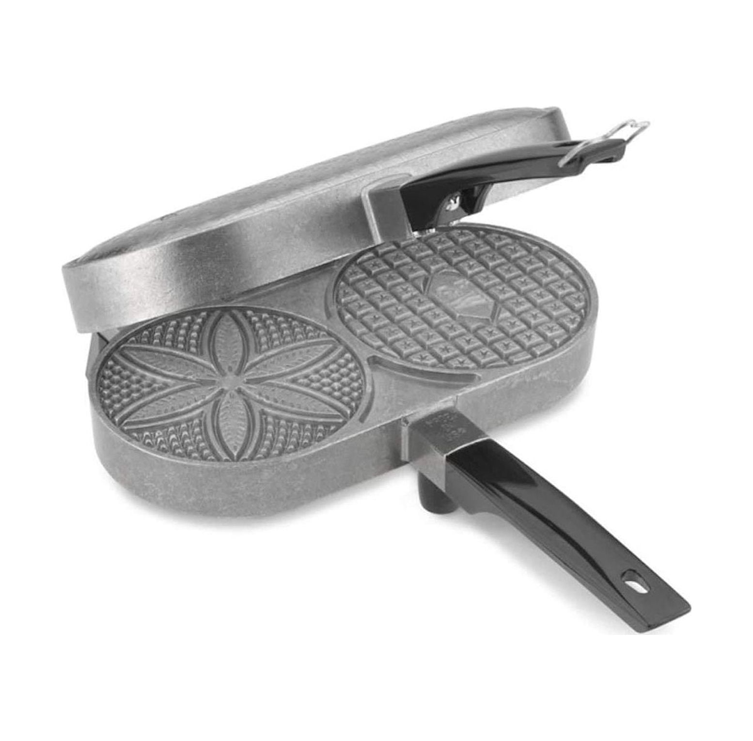 TiaGOC Pizzelle Maker Classic Make 2 Delicious Pizzelles In Half The