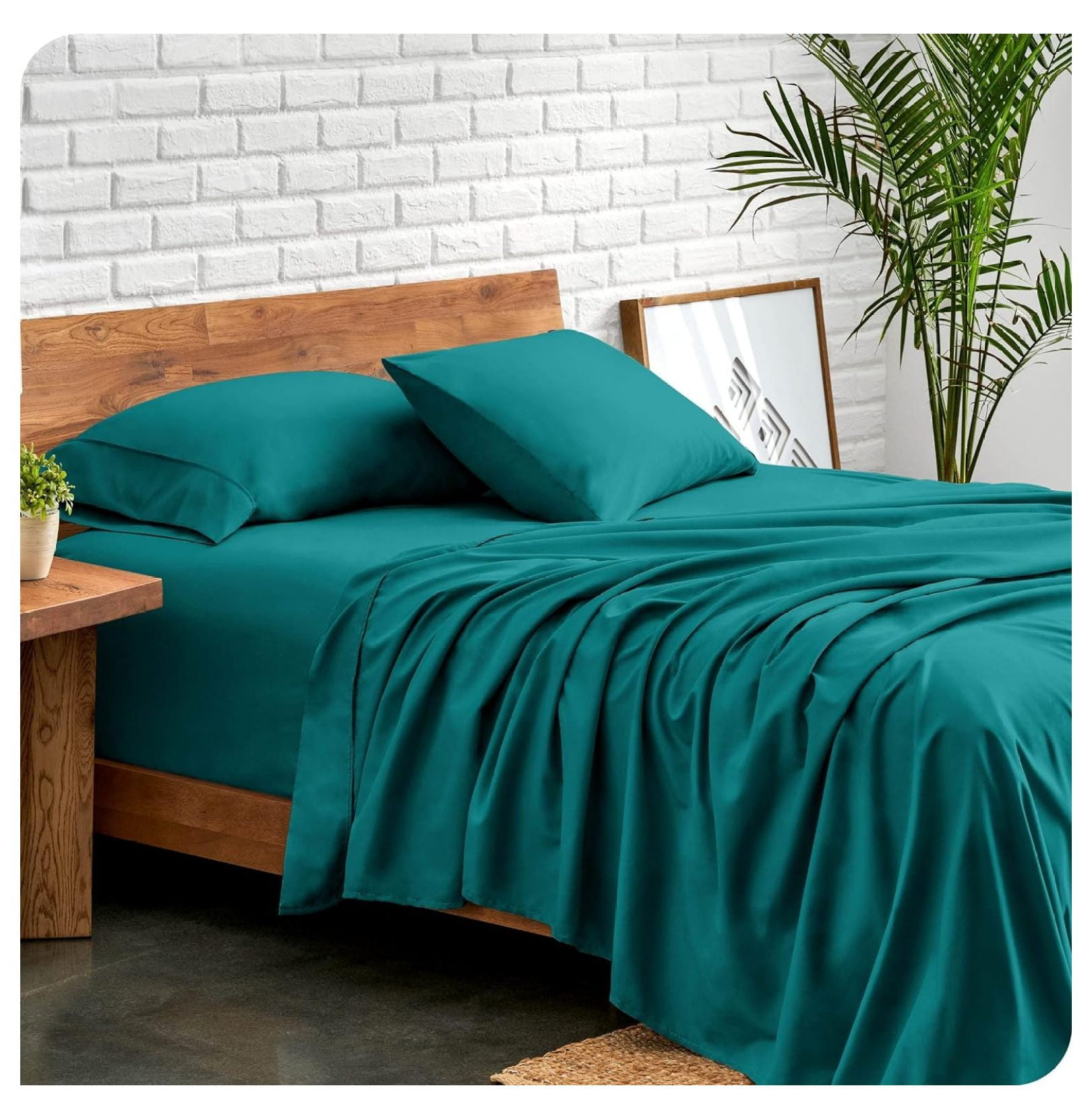 TiaGOC Queen Sheet Set Luxury 1800 UltraSoft Microfiber Queen Bed Sheets Double Brushed