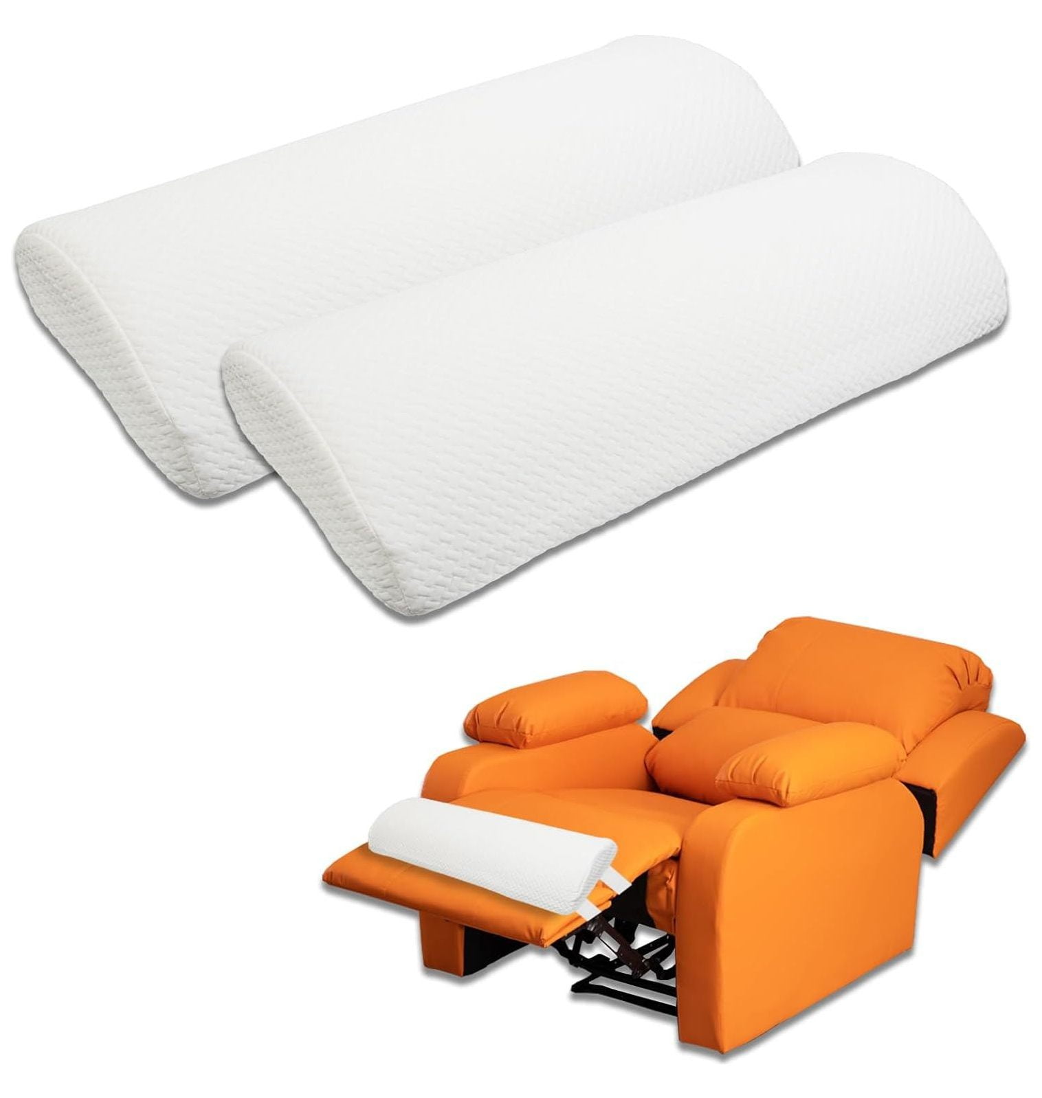 TiaGOC Recliner Leg Rest Cushion Sofa Footrest Pillow, 23×10×2" Half