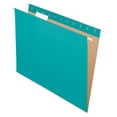 thumbnail image 1 of TiaGOC Recycled Hanging Folders, Letter Size, Aqua, 1/5 Cut, 25/BX (81616), 1 of 6