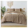 thumbnail image 1 of TiaGOC Taupe Comforter Set Full Size, 3 Pieces Boho Summer Tufted Bedding Set & Collections, All Season Bed Set (79x90In Comforter and 2 Pillow Shams), 1 of 8