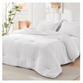 thumbnail image 1 of TiaGOC White California King Comforter Set Seersucker 7 Pieces, All Season Luxury Bed in a Bag for Bedroom, Bedding Set with Comforters, Sheets, Pillowcases & Shams, 1 of 9