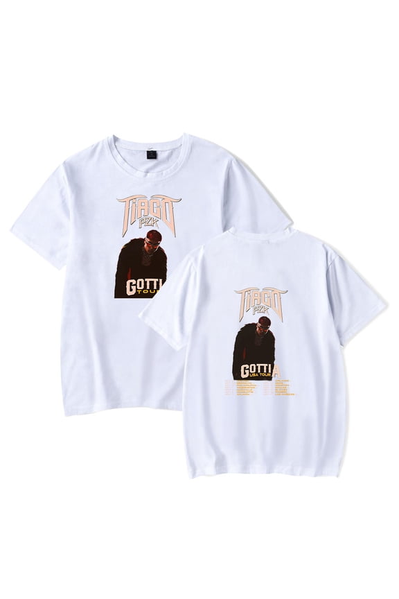 Tiago PZK T-Shirt GOTTI A Tour Merch Women Men Crewneck Short Sleeve Fashion Tee