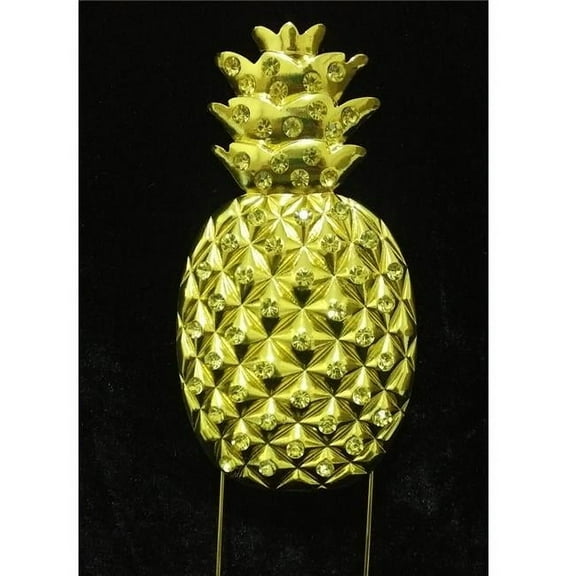 Tian Sweet 33014-Pag Golden Pineapple Rhinestone Cake Topper