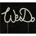 thumbnail image 1 of Tian Sweet 33014-WD We Do Rhinestone Cake Topper - Silver, 1 of 1