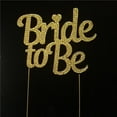 thumbnail image 1 of Tian Sweet  Bride to Be Rhinestone Cake Topper - Gold, 1 of 1