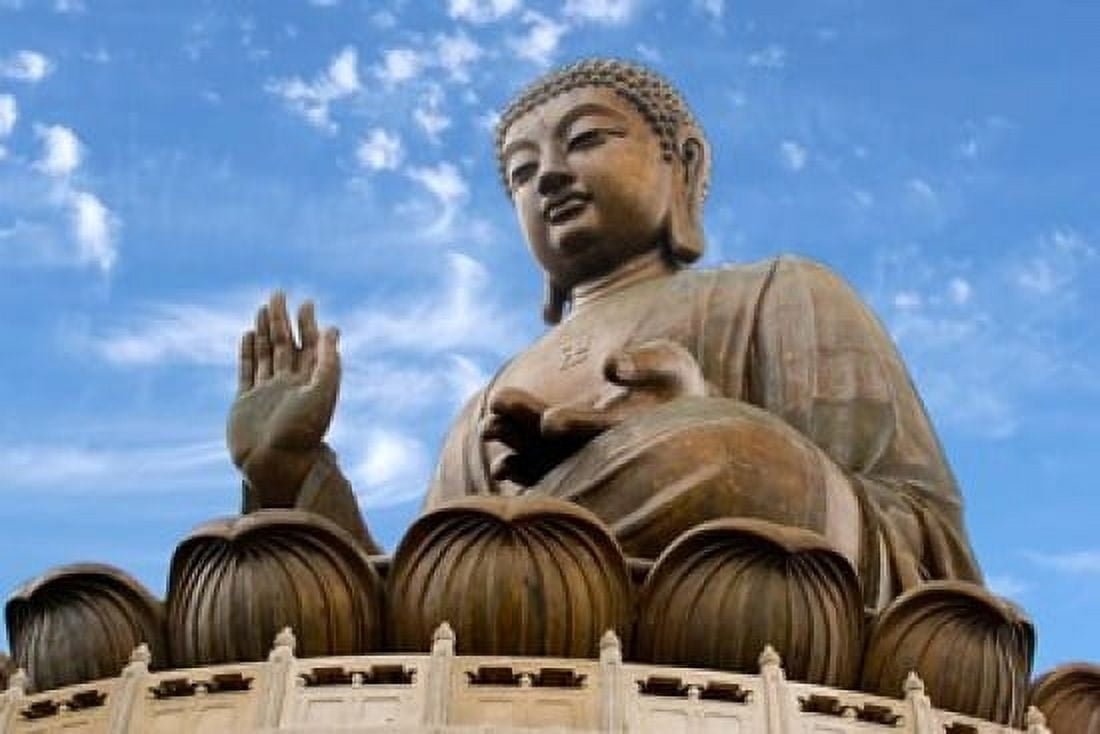 Tian Tan Buddha Statue Ngong Ping Lantau Island Hong Kong China Canvas Art - Charles Crust DanitaDelimont (35 x 23)