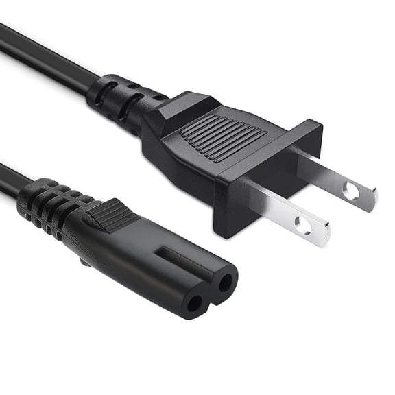 TianQiW 2 Prong TV Power Cable Replacement 10ft Longer AC Cord Compatible with TCL Roku Smart LED LCD HD TVs and Other TVs with Standard Connector