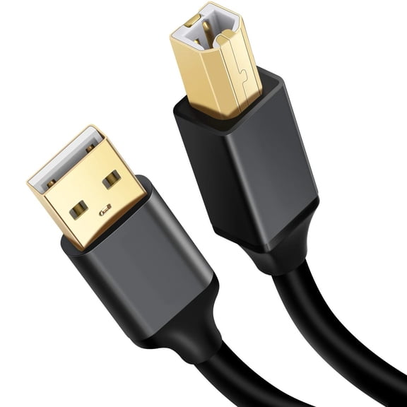 TianQiW 3 Metre USB 2.0 Printer Cable, USB A Male to USB B Male Scanner Cord Compatible with Printers, Scanners and Other Devices