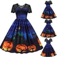 TianZHIH All Hallows' Day Wedding Dresses for Bride Goth Dress for