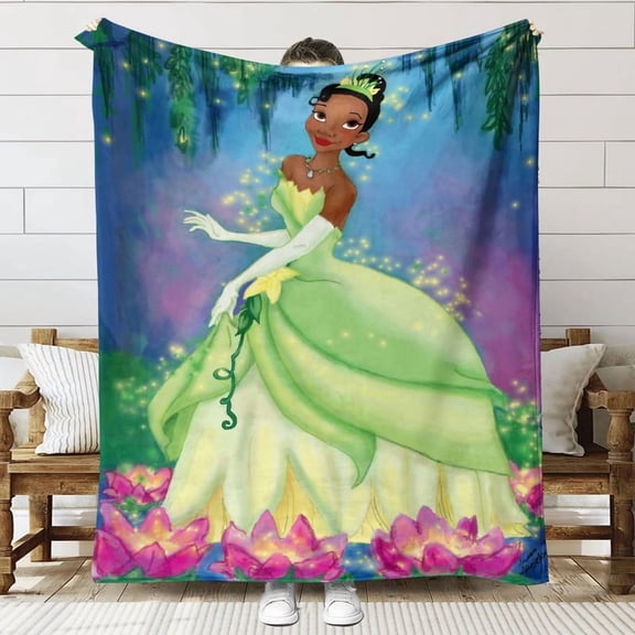Tiana Anti Pilling Flannel Blanket Gifts for Fans Lover Girls Boys Women Present Hoodie Him Bed 60"x80"