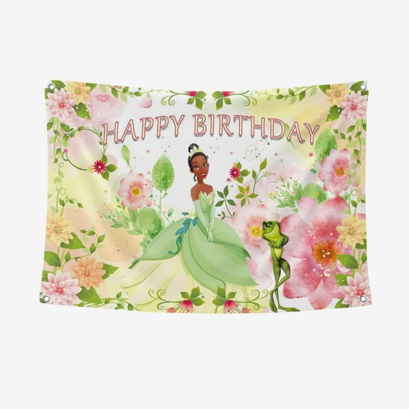 Tiana Banner Background Backdrop 3.28*4.92FT/100*150CM