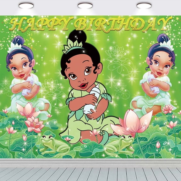 Tiana The Princess and the Frog Background Backdrop Birthday BannerParty Supplies Taspestry Post Taspestry Wall Decor