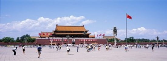 Tiananmen Square Beijing China Canvas Art - Panoramic Images (36 x 13)