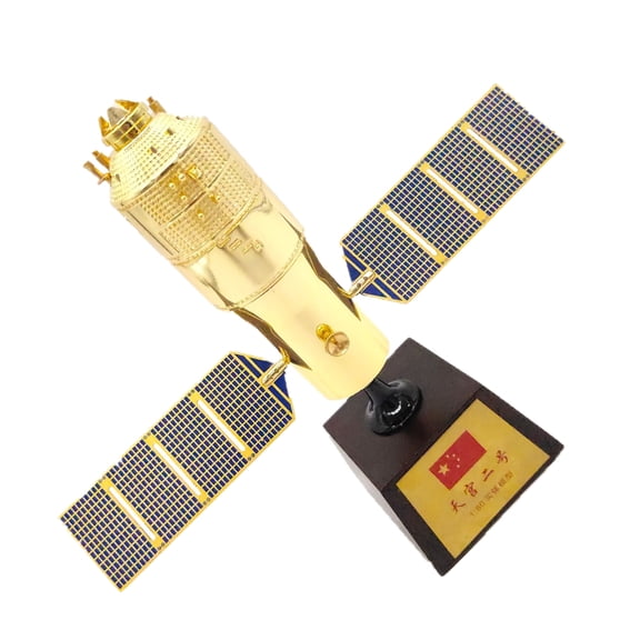 Tiangong No.2 Spacecraft 1:80 Scale Alloy Model for Display Gifting Vintage Elegance Model Gifts