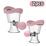 Tianherq 2Pcs Eye Wash Cup,Eye Wash Cleaner Kit Silicon Manual Air Pressure Eye Cleaning Cup Tool Effective Eye Rinse Clean Dust Makeup Irritants,Clear Eye Irrigator Relieve Eye Fatigue Dry, Blue