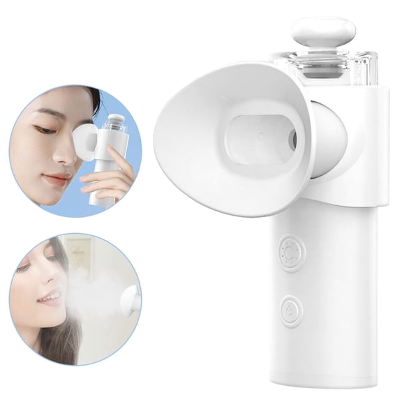 Tianherq Portable Heated Nano Eye Mist Sprayer Rechargeable Electric Eye Steamer for Dry Eye Relief & Warm Compress, Eye Skin SPA Treatment, White