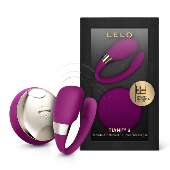 LELO TIANI 3 Couples Vibrator with Remote Control Waterproof Silicone Toy, Deep Rose