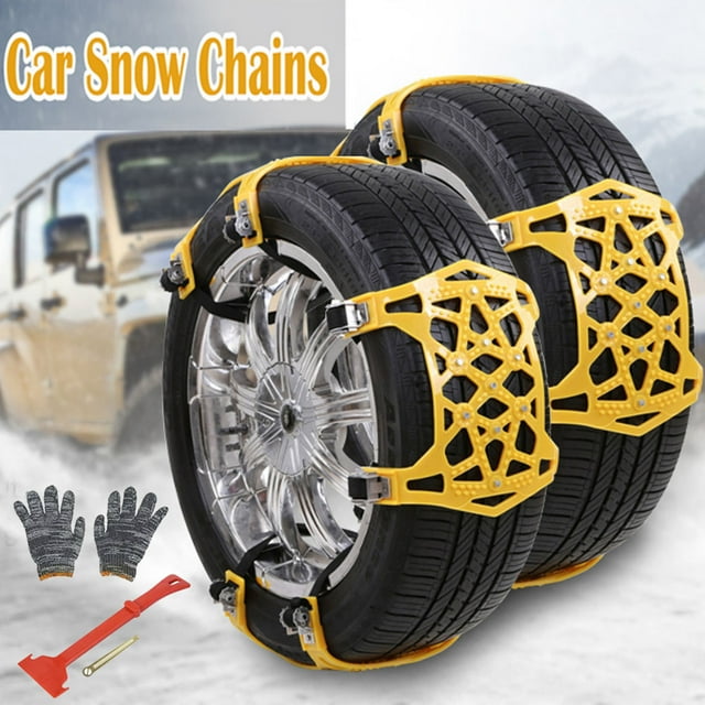 Tianlaimei 6Pcs Snow Chains Car Anti Slip Tire Chain Adjustable Anti