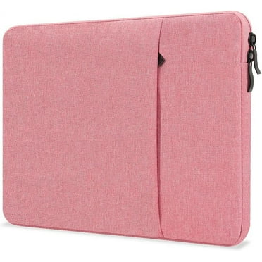 Tianle 13-Inch Laptop Sleeve Case for 2024-2022 MacBook Air 13.6 inch with Apple M3 M2 Chip & 2022 MacBook Pro 13.3 inch M2 Chip Accessory Traveling Carrying Canvas Bag Cover Simple Case (Pink)