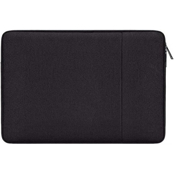 Tianle 15.6 Inch Laptop Sleeve Bag Compatible with MacBook Pro Touch Bar/Surface Computer Notebook Bag, Polyester Vertical Case with Pocket, Black