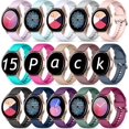thumbnail image 1 of Tianle 15 Pack Silicone Sport Watch Bands, Compatible with Samsung Galaxy Watch 6/5/4, 20mm Waterproof Replacement Strap for Women Men, 1 of 9