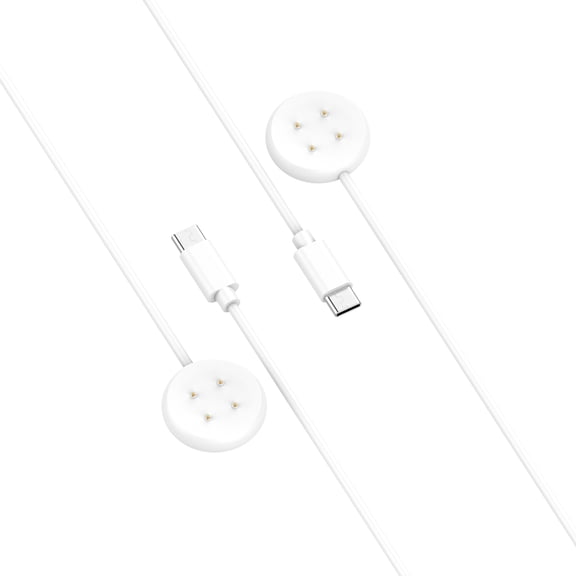 Tianle 2 Pack Charger Compatible with Google Pixel Watch 2/Fitbit Ace LTE Smartwatch, Magnetic Replacement Charging Dock with 3.3FT/1M USB-C Charging Cable Cord for Pixel Watch 2/Fitbit Ace LTE, White