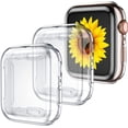 thumbnail image 1 of Tianle 3 Pack Case Compatible with Apple Watch 41mm 45mm,Soft HD High Sensitivity Screen Protector with TPU All Around Anti-Fall Bumper Protective Case Cover for iWatch Series8/7 (3Clear), 1 of 7