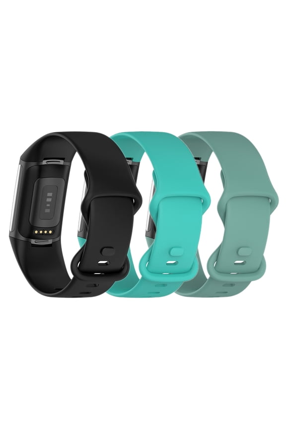 3 Pack Compatible with Fitbit Charge 3 / Charge 4 Bands for Women, Slim Soft Silicon Replacement Bands for Fitbit Charge 3/Charge 3 SE/Charge 4 Women Men