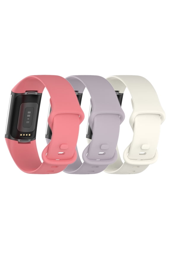 3 Pack Compatible with Fitbit Charge 3 / Charge 4 Bands for Women, Slim Soft Silicon Replacement Bands for Fitbit Charge 3/Charge 3 SE/Charge 4 Women Men