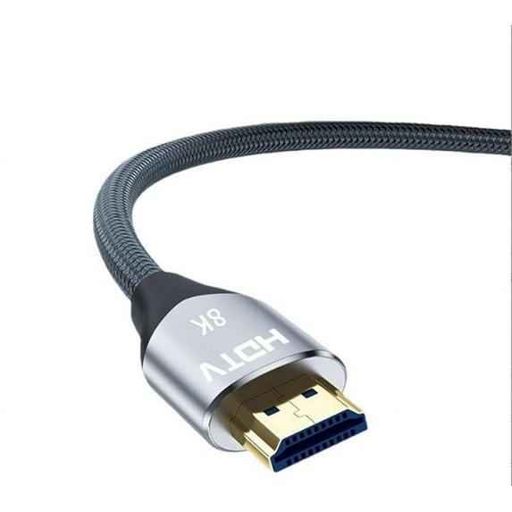 Tianle 8K HDMI Cable 2.1,(7680x4320P,8K/60Hz,4K/120Hz,2K/144Hz,1080P/240Hz),HDTV Interface, High-Speed 48Gbp HD Cable Compatible with TV/PS/Computer/Projector/Video/Game-Grey (1 Meter)