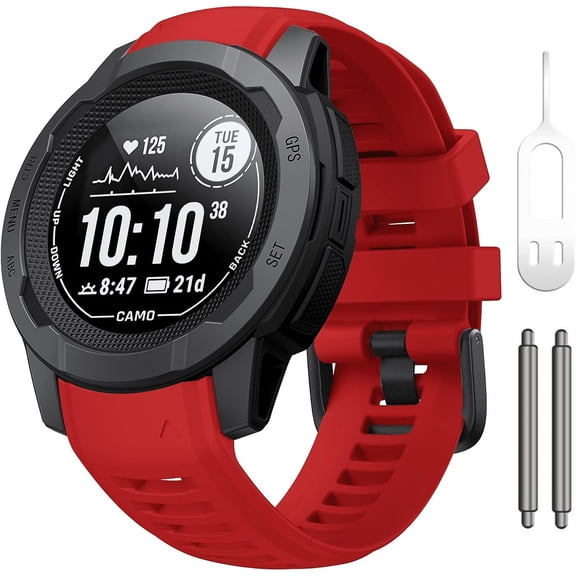 Tianle Band Compatible with Garmin Instinct Garmin Instinct 2 wristband 22mm Soft Silicone Replacement Watch Strap Compatible with Instinct 2 Solar/Tactical