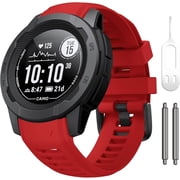 Tianle Band Compatible with Garmin Instinct Garmin Instinct 2 wristband 22mm Soft Silicone Replacement Watch Strap Compatible with Instinct 2 Solar/Tactical