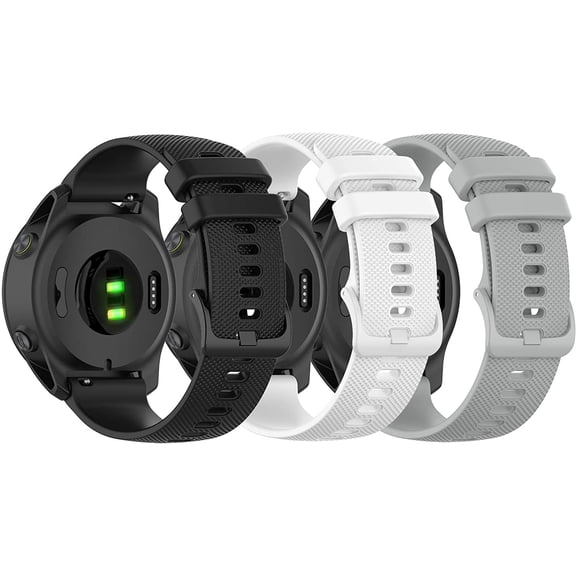 Tianle Band Compatible with Garmin Forerunner 745/255/255 Music/265, Soft Silicone Watch Band Replacement Strap for Garmin Forerunner 745 Smart Watch