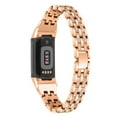 thumbnail image 1 of Tianle Bling Bands Compatible with Fitbit Charge 6/Charge 5, Metal Bracelet Luxurious Rhinestone Replacement Wristband for Women, Rose Gold, 1 of 6