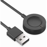 Tianle Charger Compatible with Fossil Gen 4, Gen 5, Gen 5E, Gen 6 & Charging Cable for Michael Kors Gen 4 5 5E 6 Smart Watch 2 Pack, 3.3ft/1m, Black