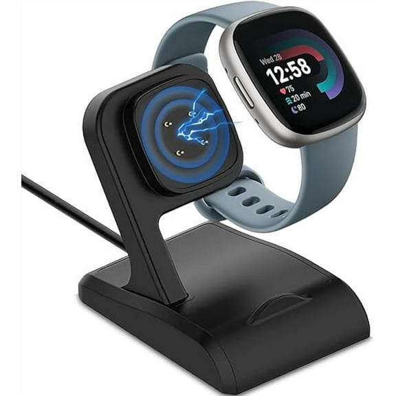 Tianle Charger Dock Compatible with Fitbit Sense/Sense 2/Versa 4/Versa 3, Anti-Slip Charging Dock Station Base Cradle with 3.3FT USB Cord Replacement for Fitbit Sense Charger