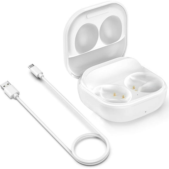 Tianle Charging Case for Samsung Galaxy Buds 2 (SM-R177), Replacement Charger Cradle Station Box with USB Type-C Cable for Galaxy Buds 2 Earbuds (White)