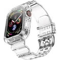 thumbnail image 1 of Tianle Clear Watch Band for Apple Watch 38mm 40mm 41mm Transparent Crystal Sports Band Compatible with Apple iWatch Series 9 8 SE 7 6 5 4 3 2 1, 1 of 6