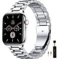 thumbnail image 1 of Tianle Compatible with Apple Watch Band 44mm 45mm 42mm 49mm 38mm 40mm 41mm for Men Women, Stainless Steel Metal Bands Accessories Replacement Wristband for iWatch Ultra 2 SE Series 9 8 7 6 5 4 3 2 1, 1 of 9
