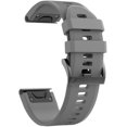 thumbnail image 1 of Tianle Compatible with Fenix 5X Band 26mm Width Soft Silicone Watch Strap for Fenix 6X/Fenix 7X/Fenix 5X Plus/Fenix 6X Pro/Fenix 3/Fenix 3 HR/Tactix/Descent MK1/D2 Delta PX/D2 Charlie-Gray, 1 of 7