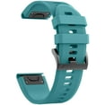 thumbnail image 1 of Tianle Compatible with Fenix 5X Band 26mm Width Soft Silicone Watch Strap for Fenix 6X/Fenix 7X/Fenix 5X Plus/Fenix 6X Pro/Fenix 3/Fenix 3 HR/Tactix/Descent MK1/D2 Delta PX/D2 Charlie-Rock Blue, 1 of 9