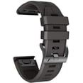 thumbnail image 1 of Tianle Compatible Fenix 5X Plus Bands Fenix 7X Sport Silicone Replacement Watch Strap for Fenix 5X/Fenix 5X Plus/Fenix 3/Fenix 3 HR(Black), 1 of 7