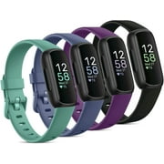 Tianle Compatible with Fitbit Inspire 3 Bands for Women Men, Sport Wristband Replacement Soft Silicone Straps for Fitbit Inspire 3 Fitness Tracker Women & Men(4