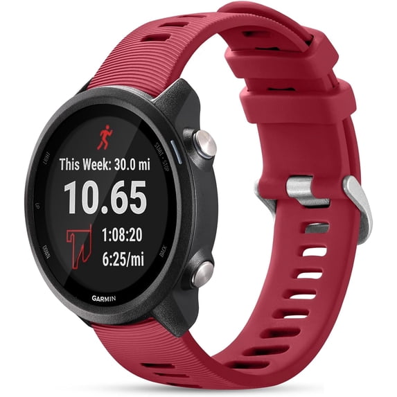 Tianle Compatible with Garmin Forerunner 245/645/55 Watch Band, 20mm Sport Strap for Galaxy Watch 6/5/4 Vivoactive 3 Forerunner 645/245 Music Band, Soft Wristbands for Garmin Venu/Venu Sq/Vivomove HR
