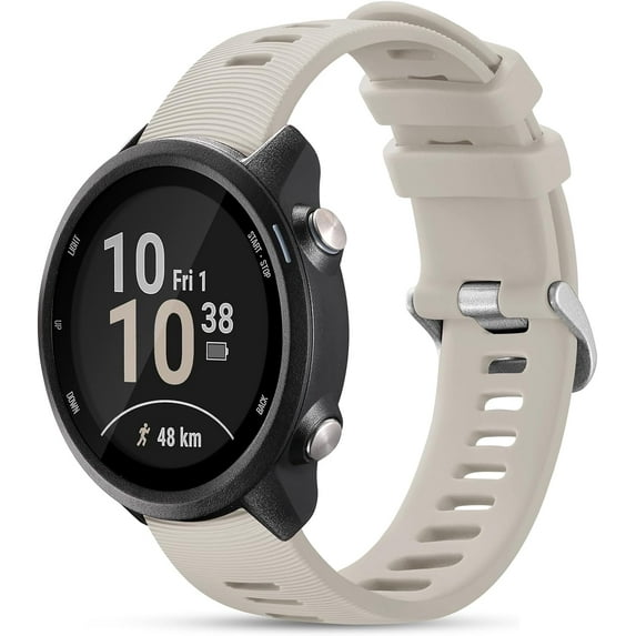 Tianle Compatible with Garmin Forerunner 245/645/55 Watch Band, 20mm Sport Strap for Galaxy Watch 6/5/4 Vivoactive 3 Forerunner 645/245 Music Band, Soft Wristbands for Garmin Venu/Venu Sq/Vivomove HR