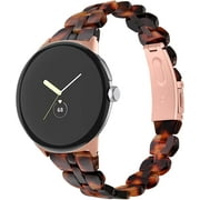 Tianle Compatible with Google Pixel Watch 2/Pixel Watch Bands Women, Stylish Resin Watch Bracelet Replacement Bands for Adjustable Wristband for Google Pixel Smartwatch Accssorises
