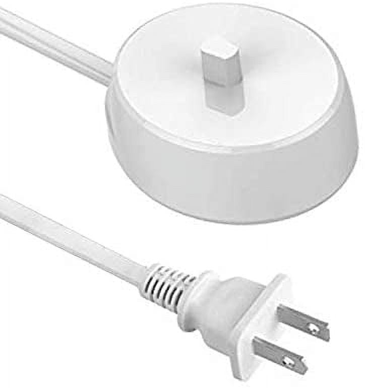 Tianle Compatible with Oral-B Electric Toothbrushes Charger Base Type 3757, Waterproof Wireless Charging Base Power Cord for Most Braun Oral B Genuine, Pro, SmartSeries Electric Toothbrushes (White)