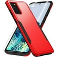 thumbnail image 1 of Tianle Compatible with Samsung Galaxy S20 Plus Case, with HD Screen Protector [Military Grade Drop Tested] Heavy-Duty Tough Rugged Shockproof Protective Case for Samsung S20 Plus, Red, 1 of 6
