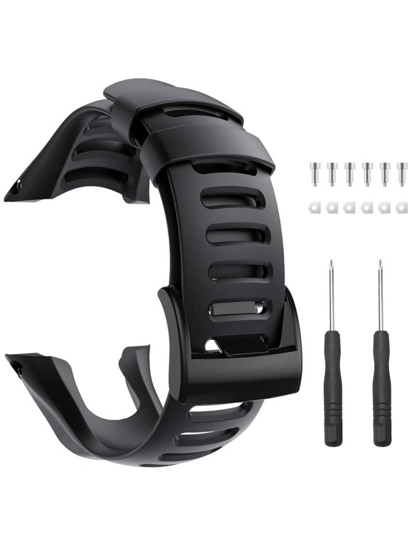 Compatible with Suunto Ambit 3 Band, Replacement Band for Suunto Ambit 3 Strap – Premium Watchband for Suunto Ambit 3 Peak, 3 Sport, 3 Run, 2R, 2S, 2, and 1, Black
